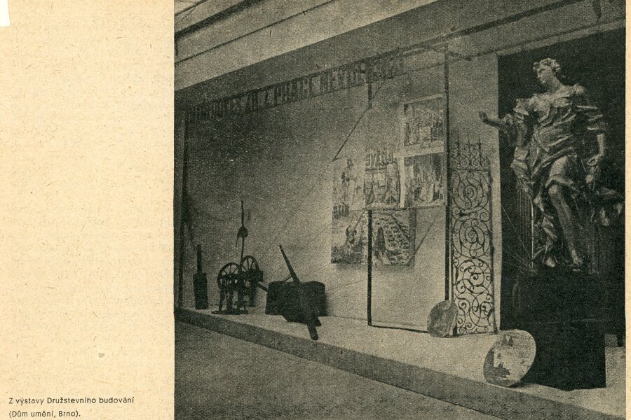 Reprodukce z časopisu: Blok, časopis pro umění, ročník II, Brno 1947–48, Blok Informace o kulturní práci, s. 5